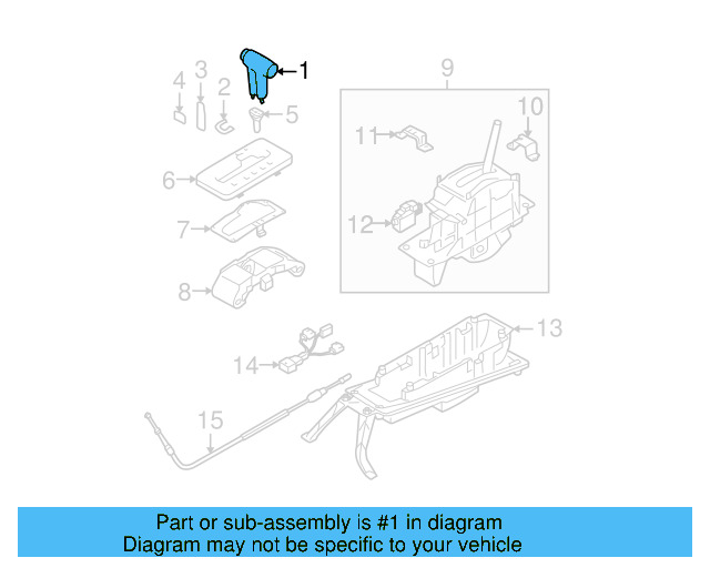 Shift Knob 7L6-713-141-B-E74