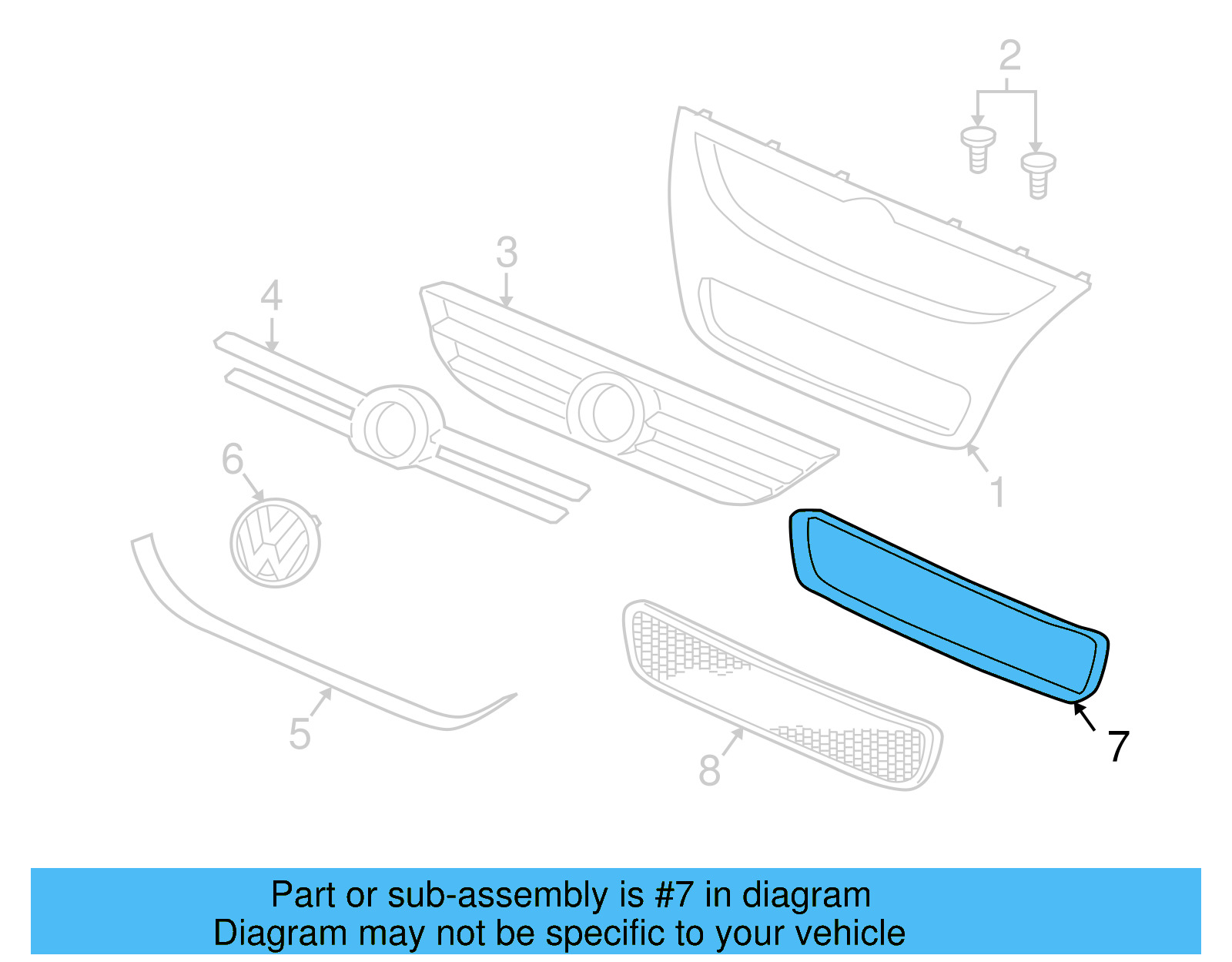 Lower Frame 7L6-807-243-B-2ZZ - View 4