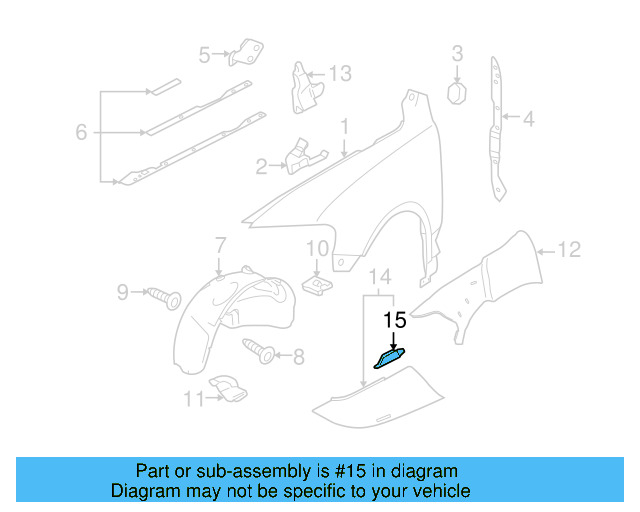 Fender Liner 7L6-809-962-M - View 5