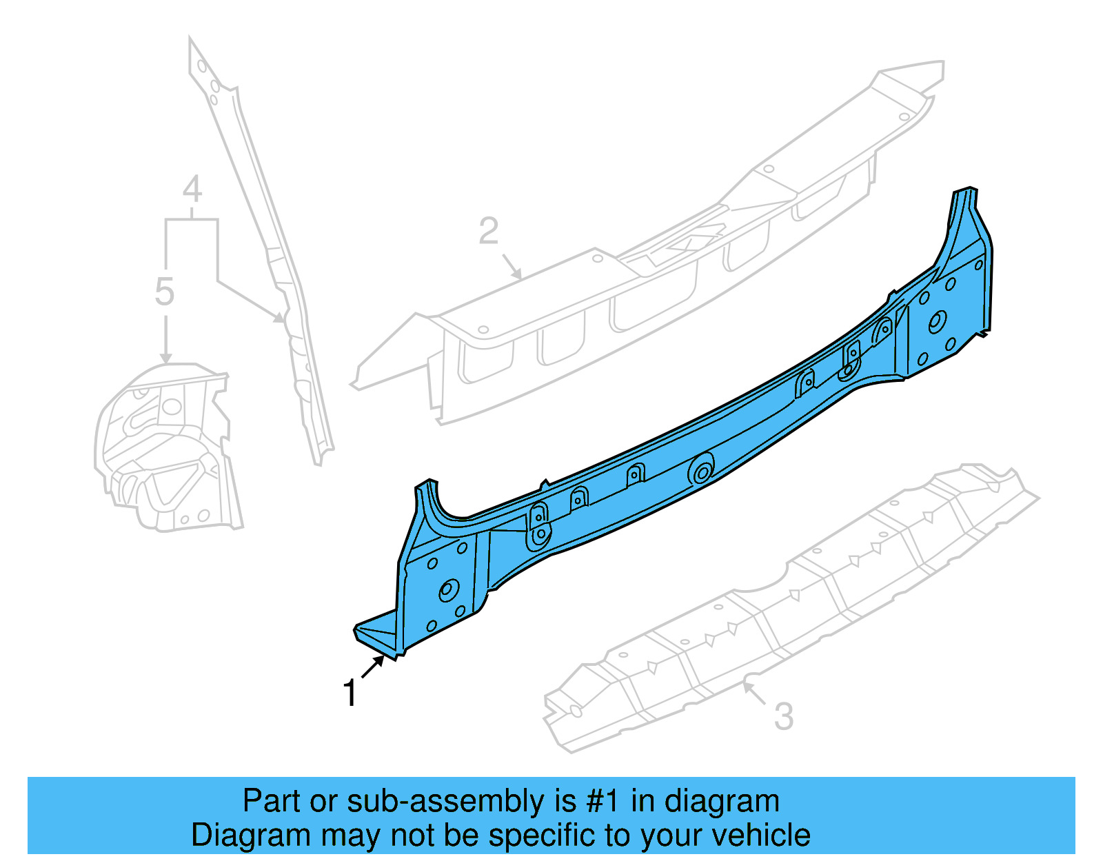 Rear Body Panel 7L6-813-303-D - View 4