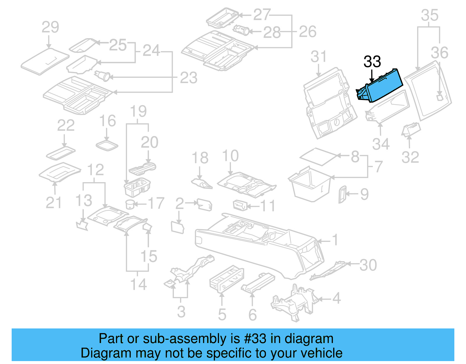 Rear Compartment 7L6-863-072-D-3X1