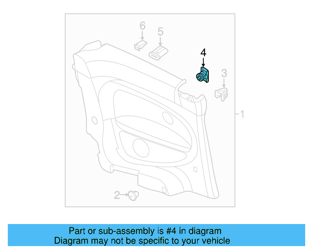 Lower Center Pillar Trim Clamp 1C0-867-388 - View 65