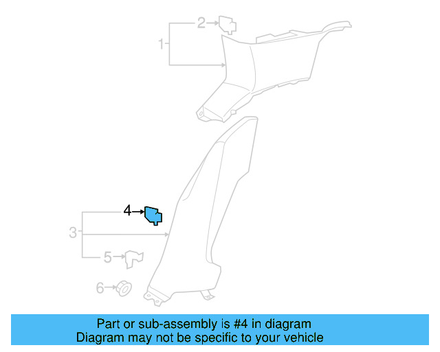 Windshield Pillar Trim Clamp 5G0-867-276-A - View 8
