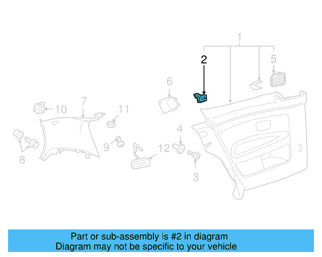 Door Trim Panel Clip 7L6-868-243 - View 139