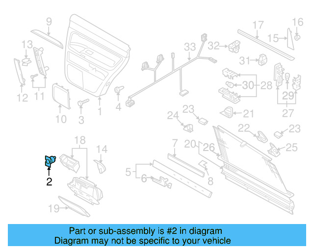 Door Trim Panel Clip 7L6-868-243 - View 34