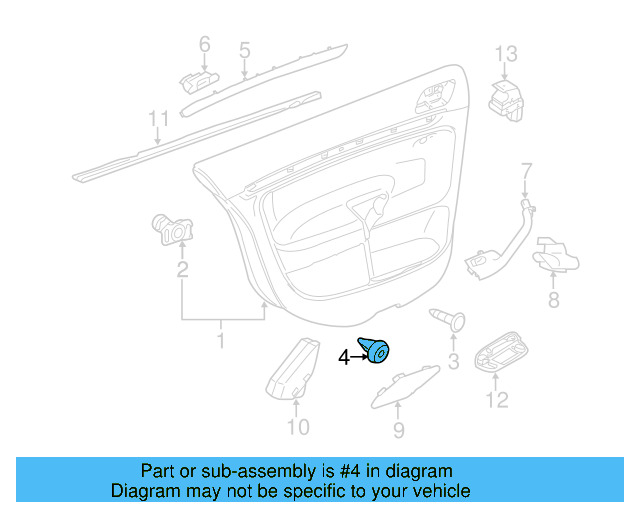 Door Trim Panel Clip 6Q0-868-243 - View 67
