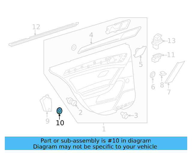 Door Trim Panel Retainer Clip 5G0-868-563 - View 49