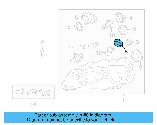 Signal Bulb Cap 7L6-941-627-A - View 13