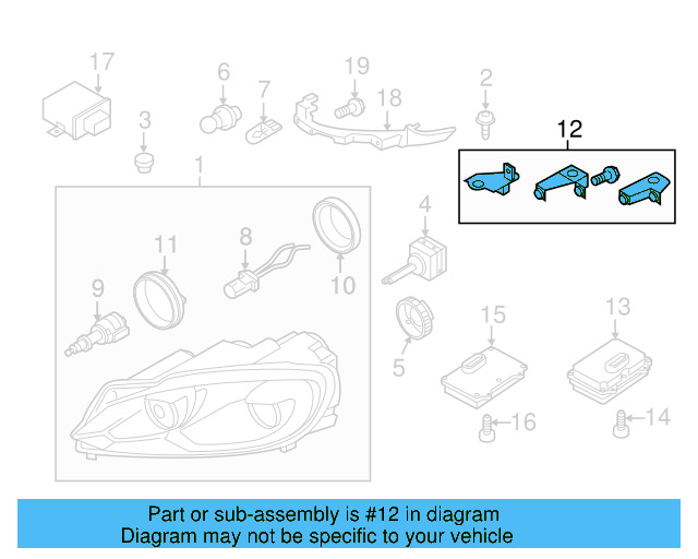 Signal Bulb Cap 7L6-941-627-A - View 54
