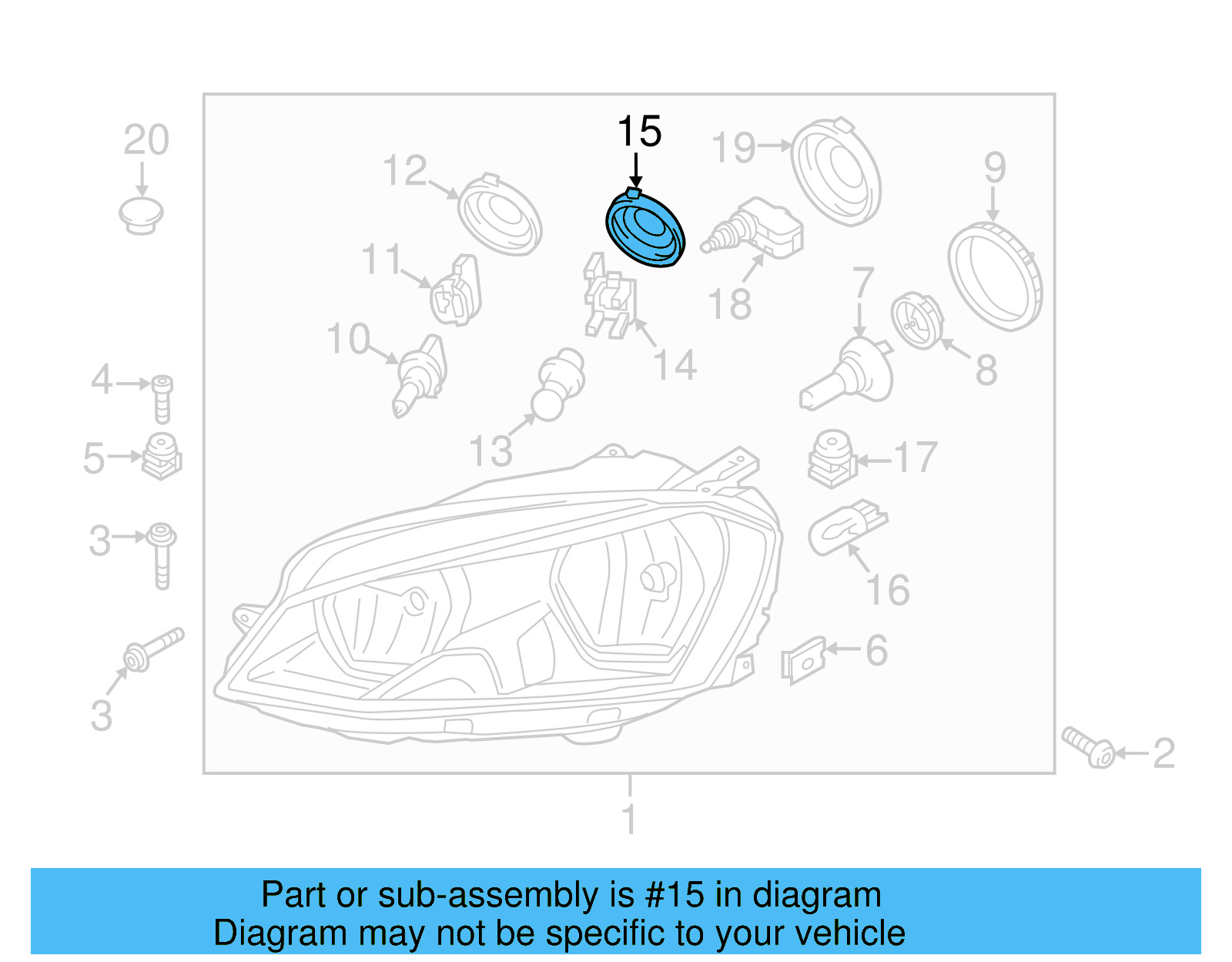Signal Bulb Cap 7L6-941-627-A - View 60