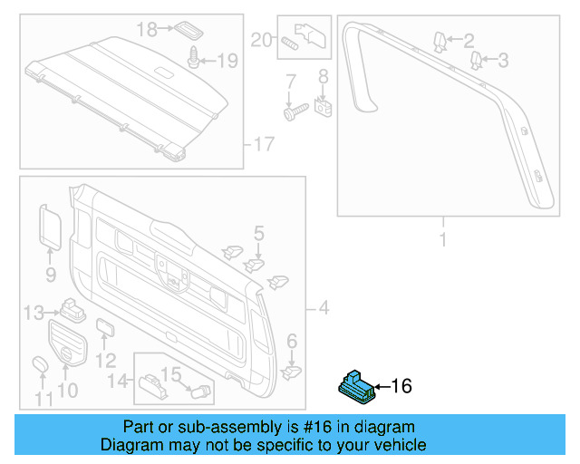 Release Switch 7L6-959-520-C-20H - View 2