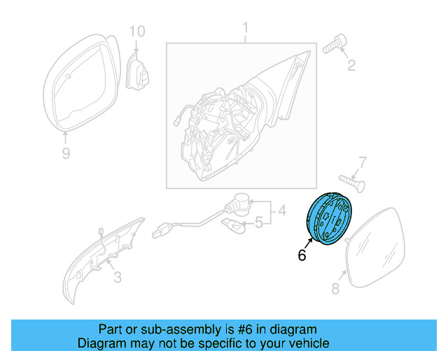 Adjust Motor 7L6-959-577-A - View 5