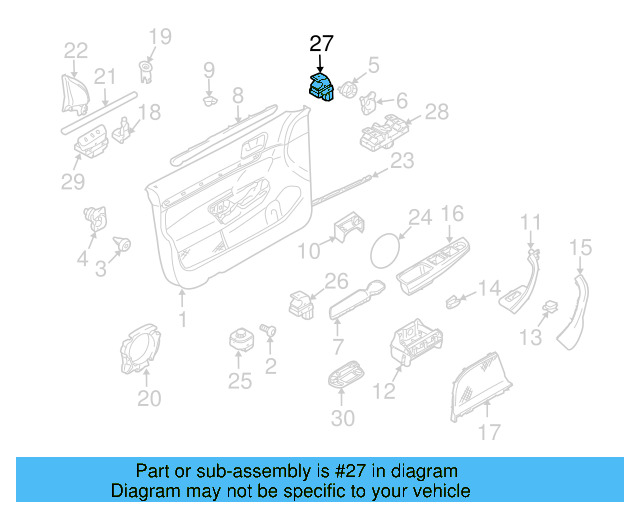 Window Switch 7L6-959-855-B-REH - View 22