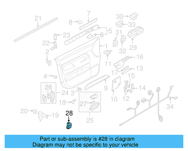 Window Switch 7L6-959-855-B-REH - View 25
