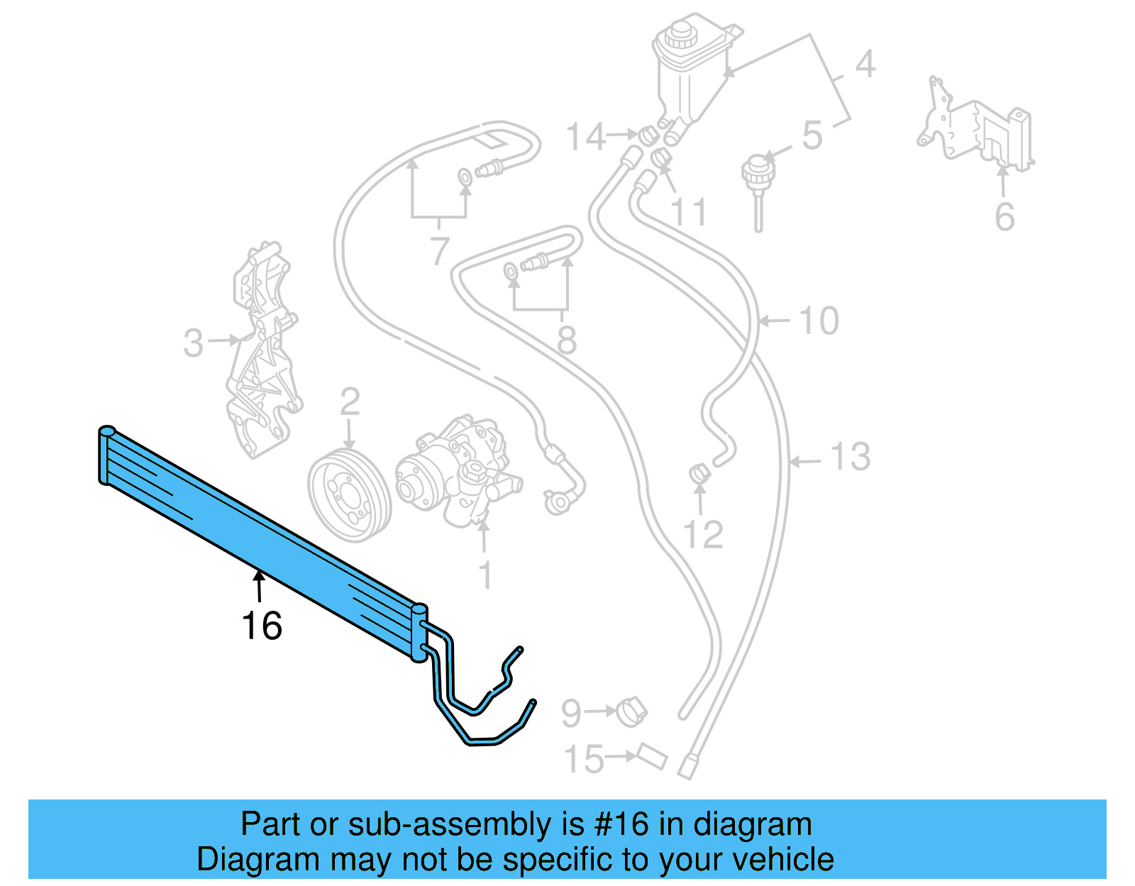 Power Steering Cooler 7L8-422-885-A - View 11