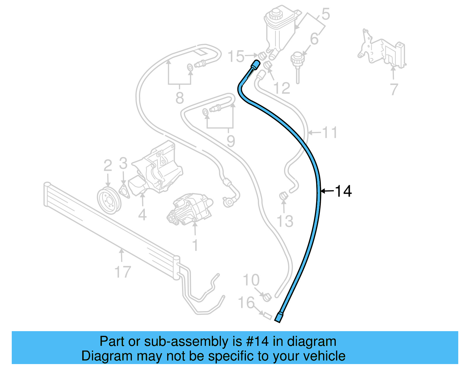 Return Hose 7L8-422-890 - View 5