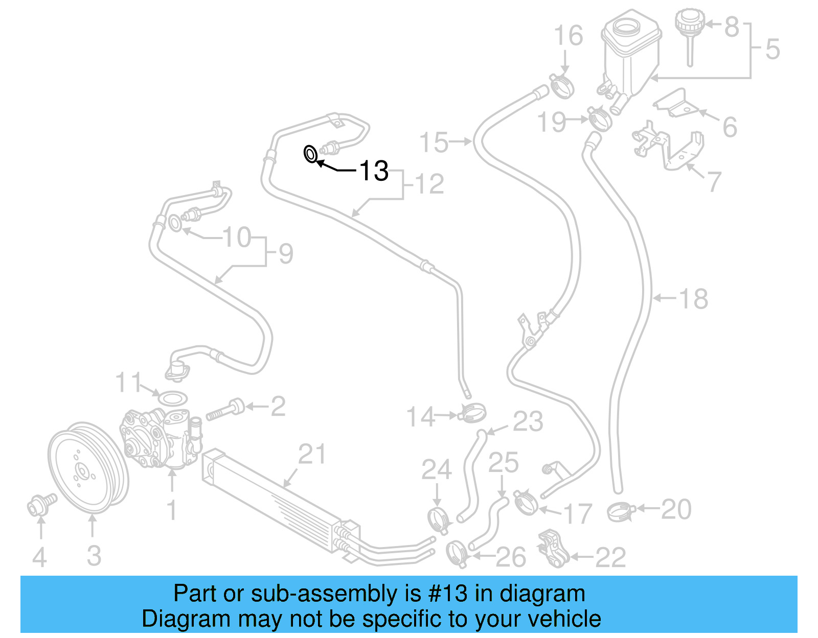 Lower Return Line O 7M0-422-999 - View 11