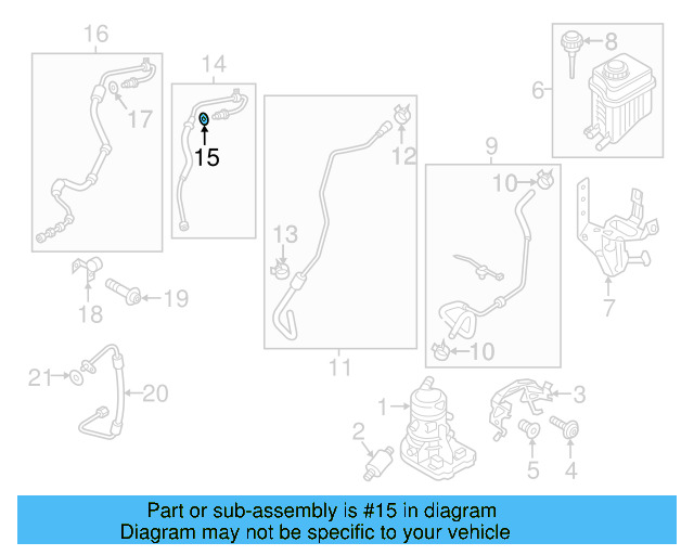 Lower Return Line O 7M0-422-999 - View 23