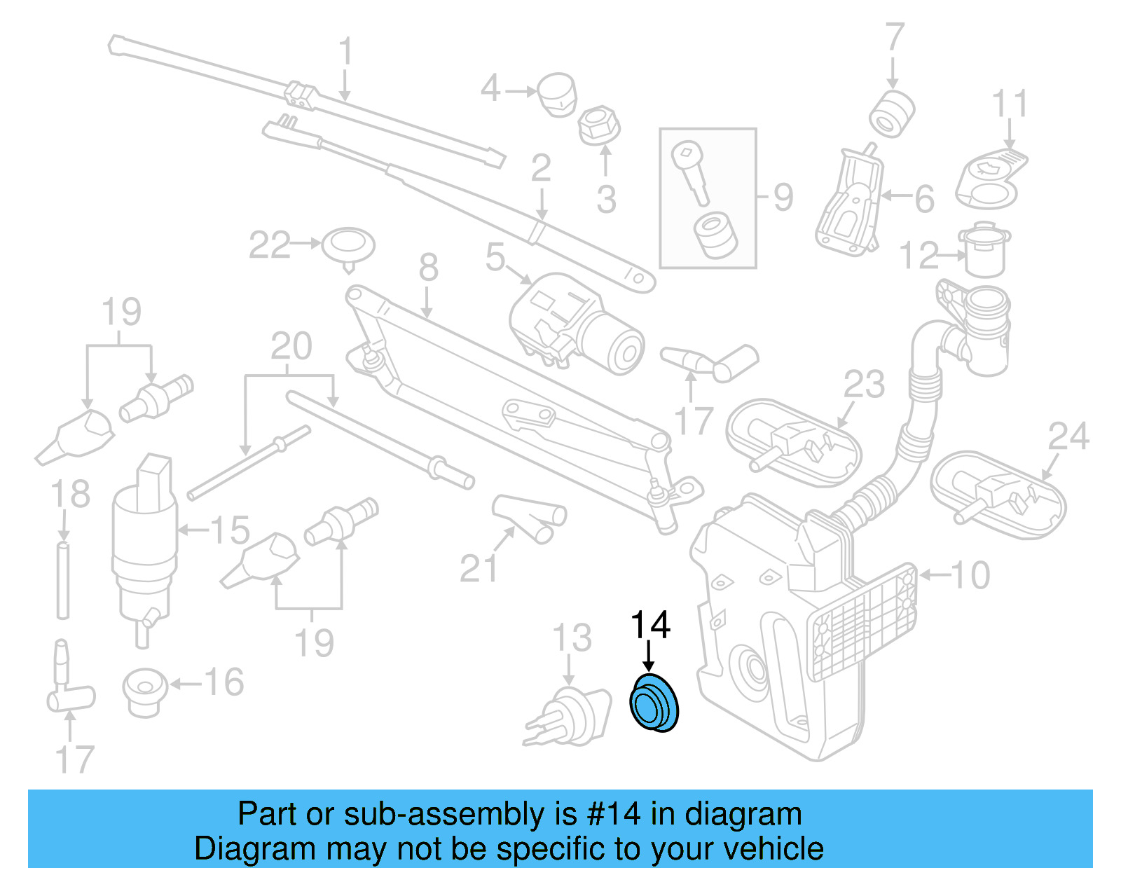 Level Sensor Seal 7M0-919-382 - View 21