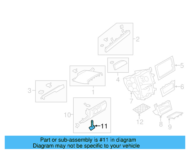 Instrument Panel Trim Panel Insulator 7M3-857-145-A - View 2