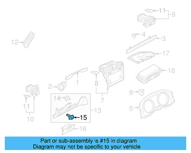 Instrument Panel Trim Panel Insulator 7M3-857-145-A - View 36