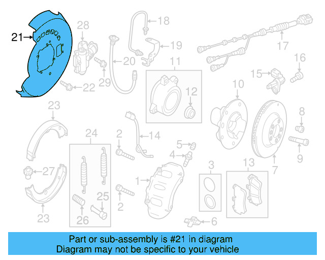 Backing Plate 7P0-609-451-D - View 7