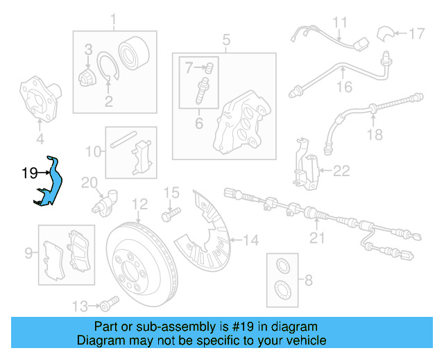 Brake Hose Bracket 7P0-614-514-B - View 7