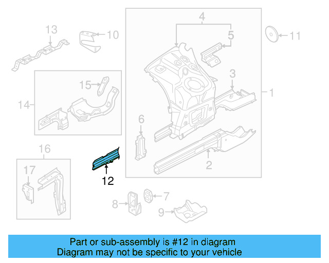 Upper Rail 7P0-802-035-A - View 7