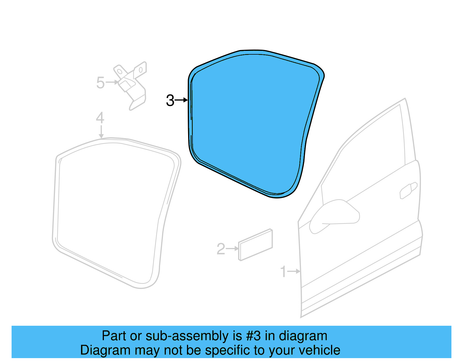 Door Weather 7P0-837-911-A - View 6