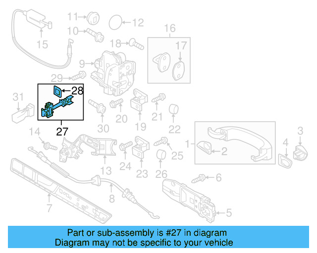 Door Check 7P0-839-249-C - View 7