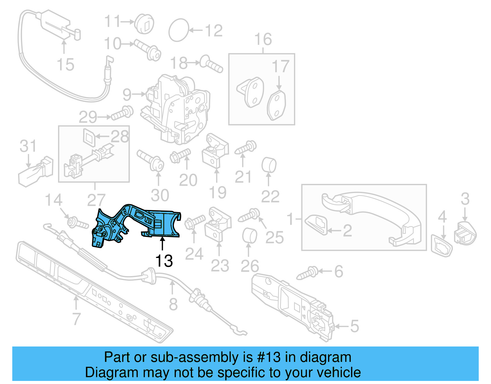 Retaining Bracket 7P0-839-768-A - View 7