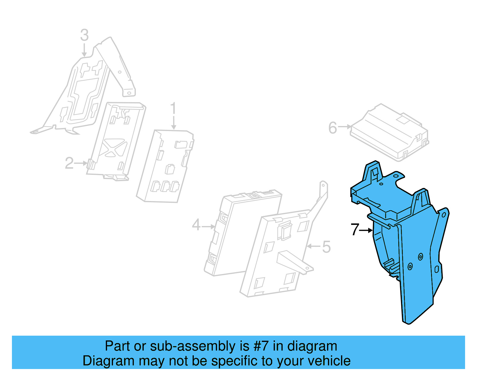 Module Bracket 7P0-907-333 - View 8