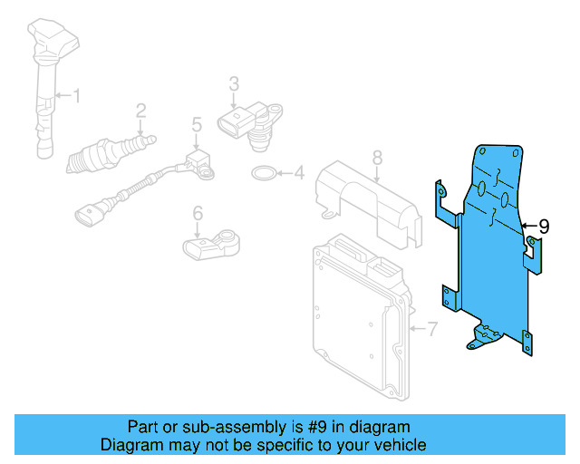 ECM Support 7P0-907-645-A