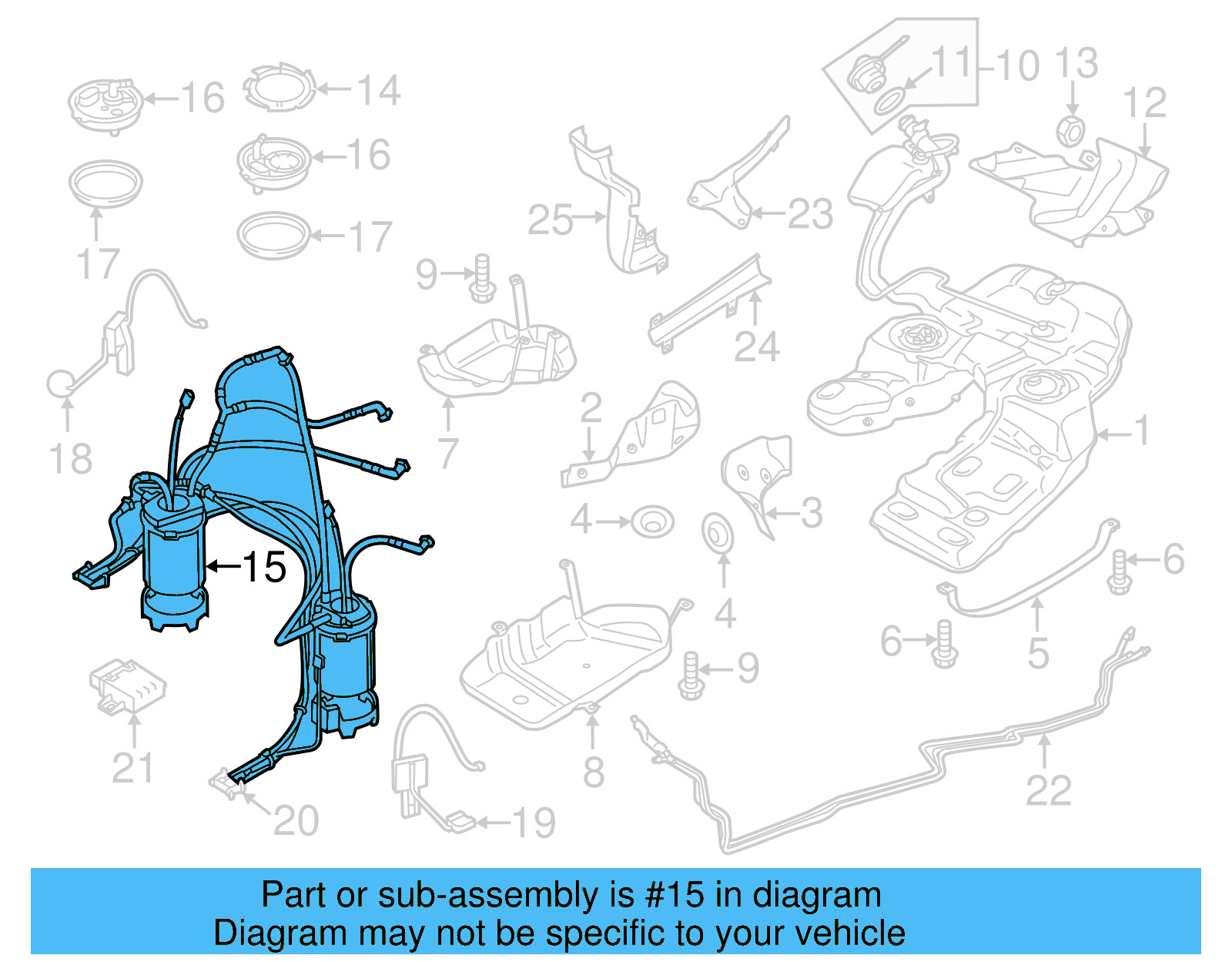 Fuel Pump Assembly 7P0-919-087 - View 9