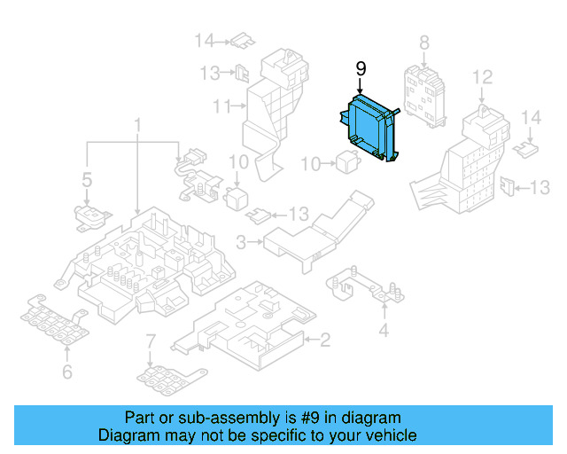 Relay Plate Bracket 7P0-937-149 - View 5