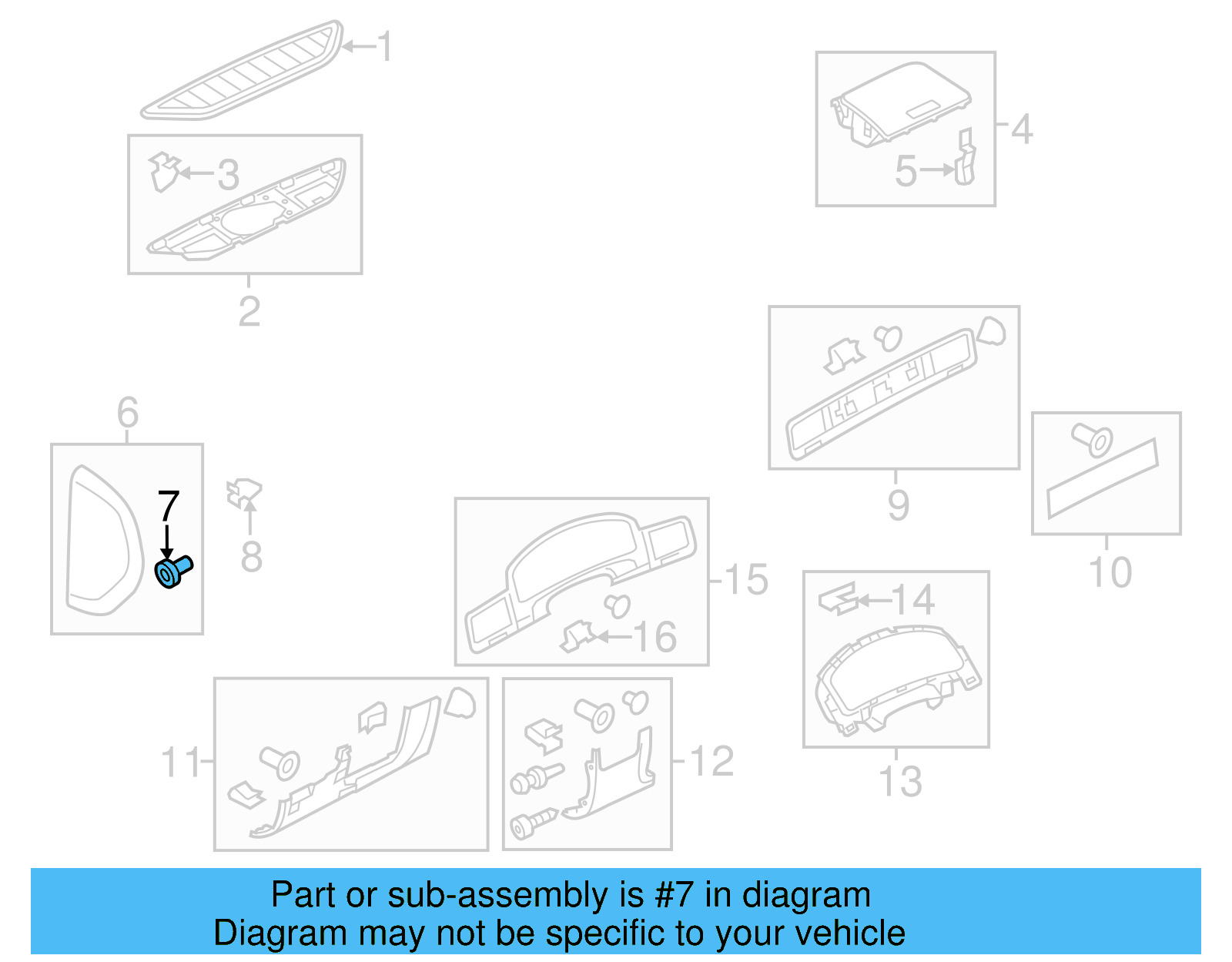 Side Cover Grommet 7P5-857-949 - View 6