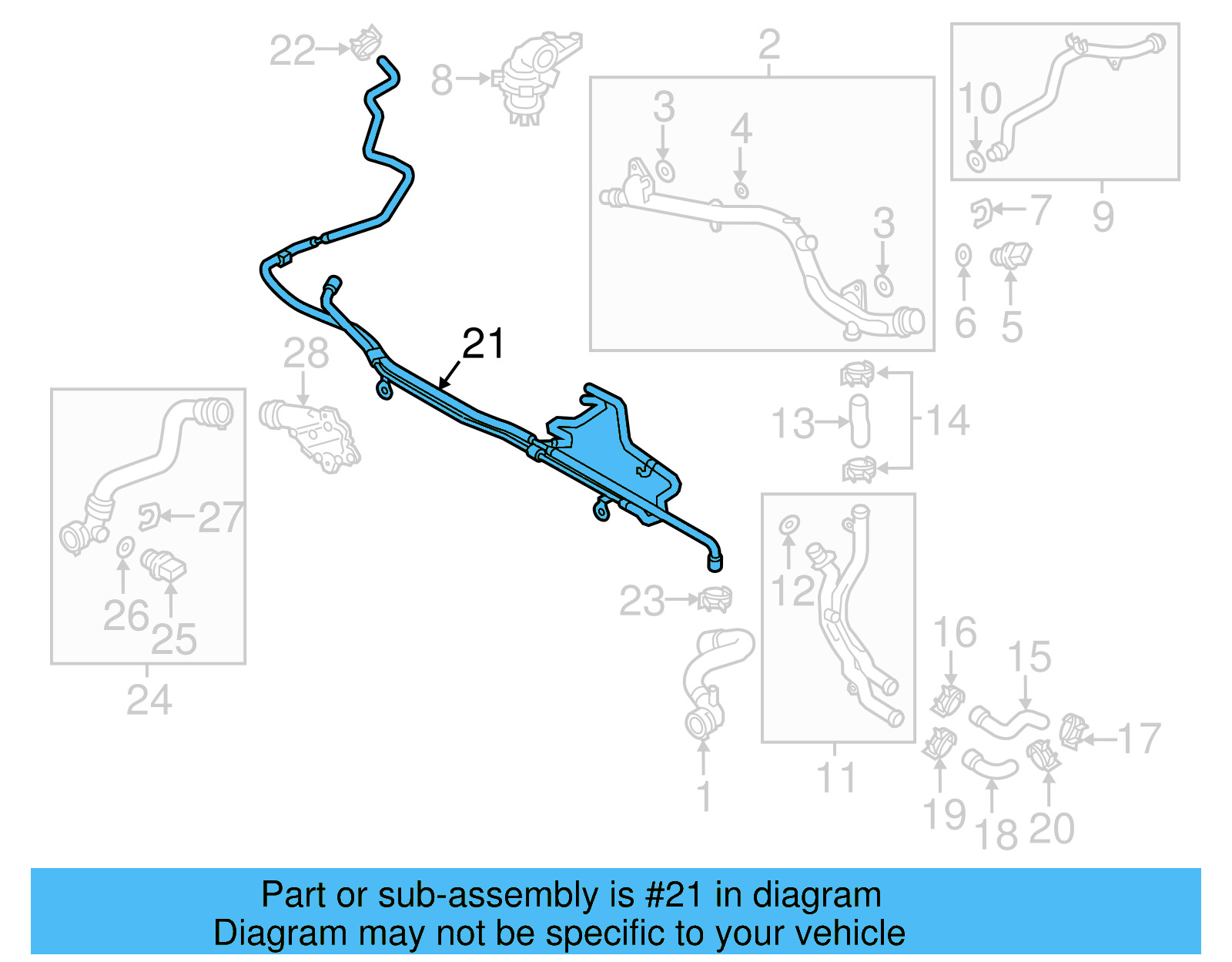 Reservoir Hose 7P6-122-447-AJ - View 3