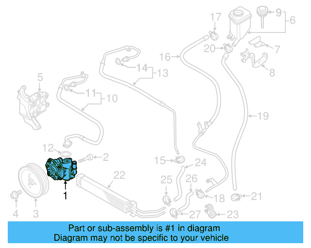 Power Steering Pump 7P6-422-154-A - View 5