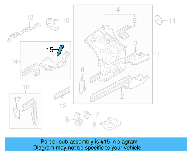 Front Mount Bracket 7P6-805-334 - View 7