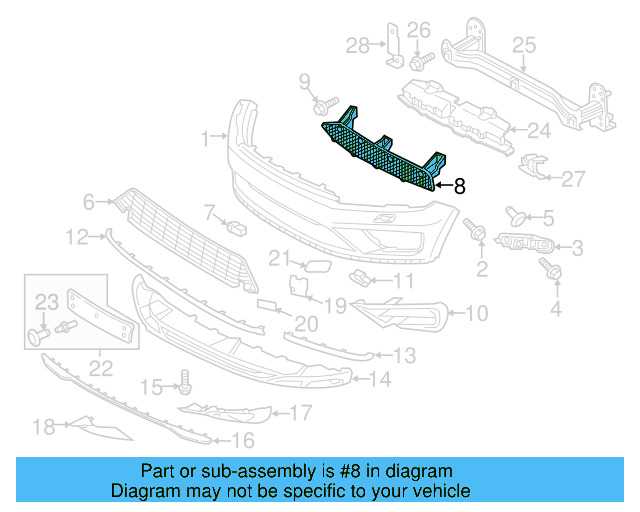 Center Support 7P6-807-192-C - View 3