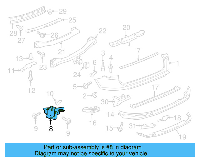 Side Cover Clip 1K0-867-388-A - View 30