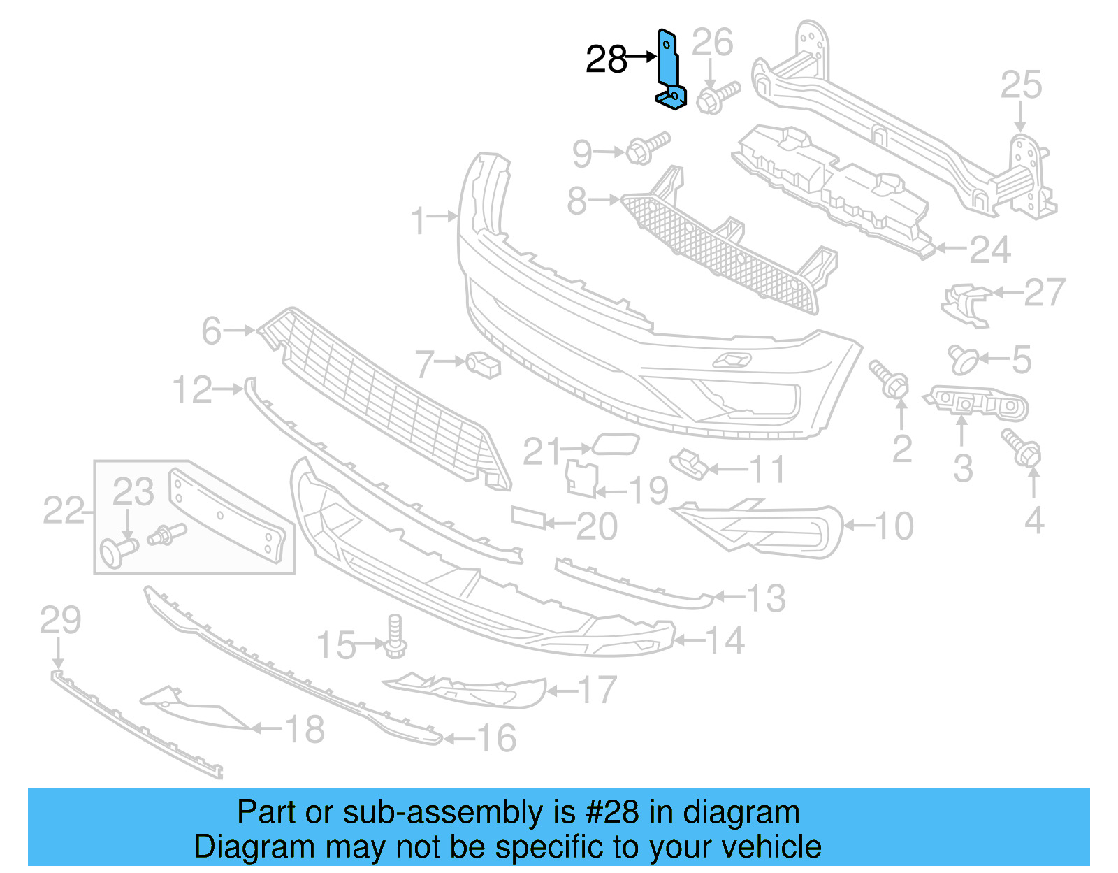 Center Bracket 7P6-807-915-B - View 11