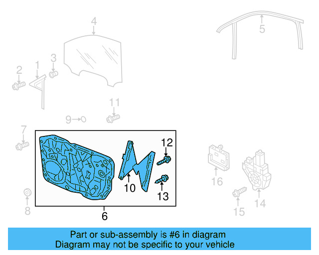 Window Regulator 7P6-837-462-B