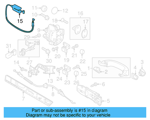 Window Motor Bolt 8Z0-837-691-C - View 23