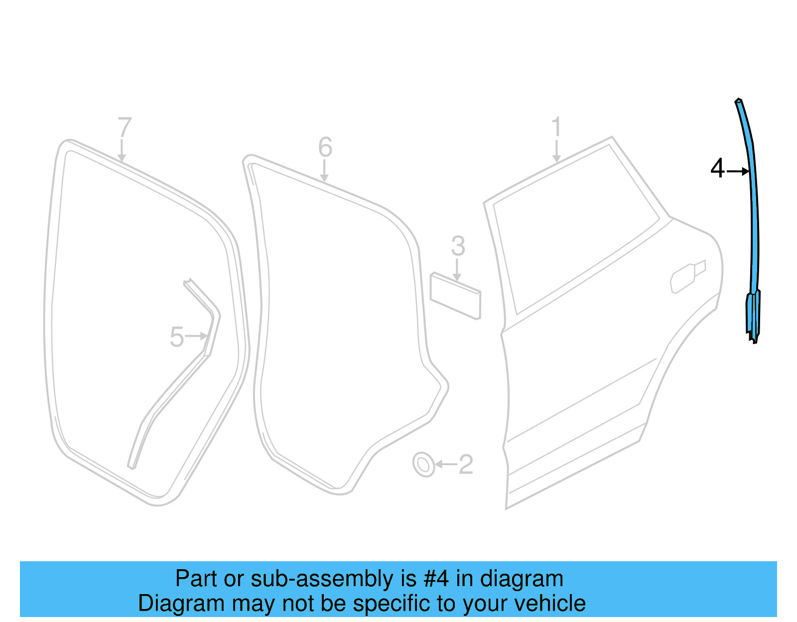 Front Seal 7P6-839-718-B - View 4