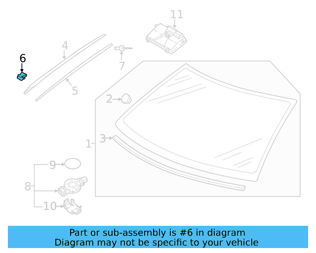 Molding Clip 7P6-853-910-A - View 17