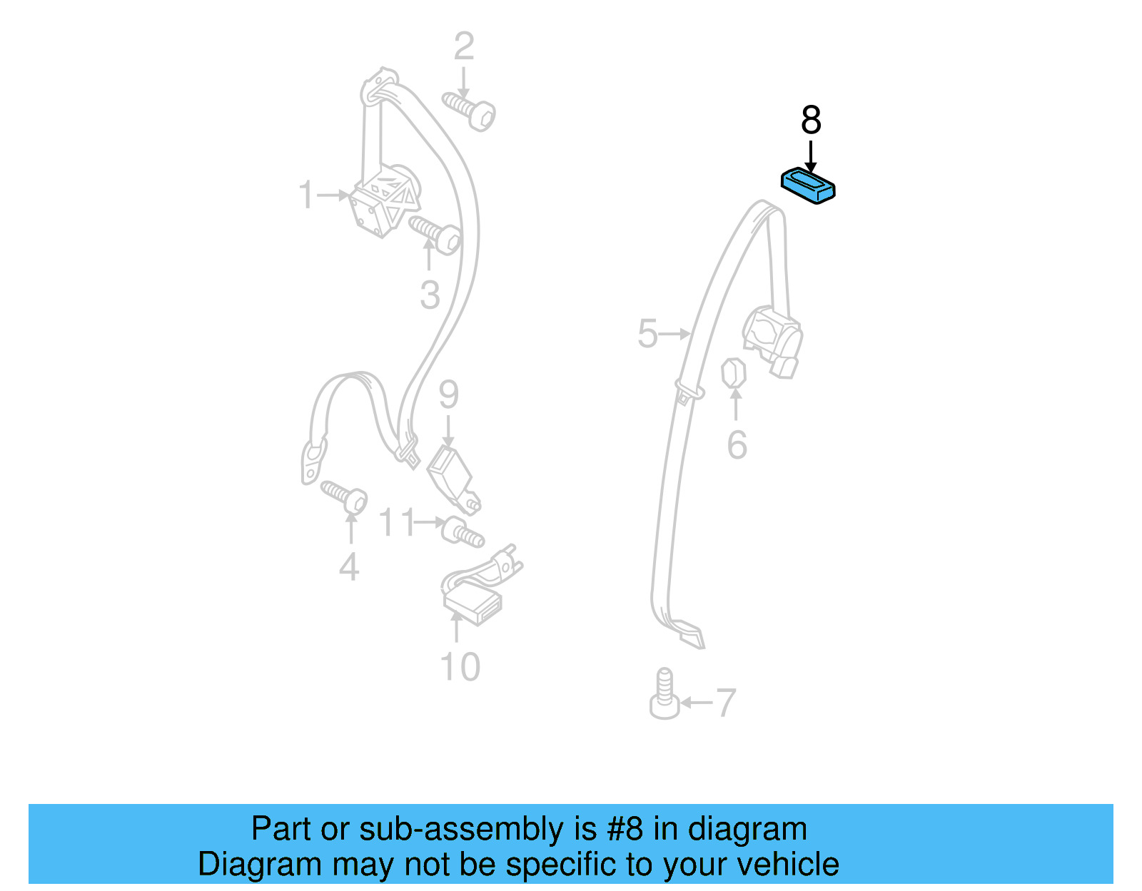 Belt Guide 7P6-857-763-A-JT7 - View 2