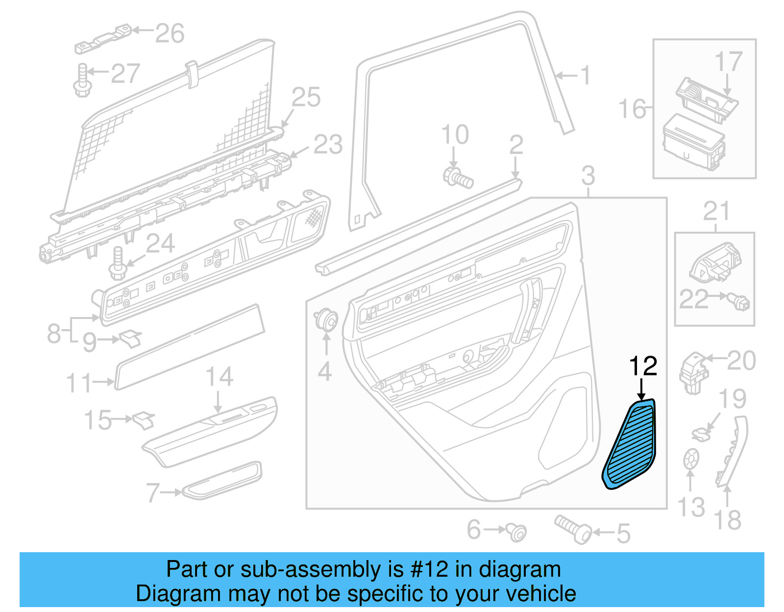 Speaker Grille 7P6-867-149-82V