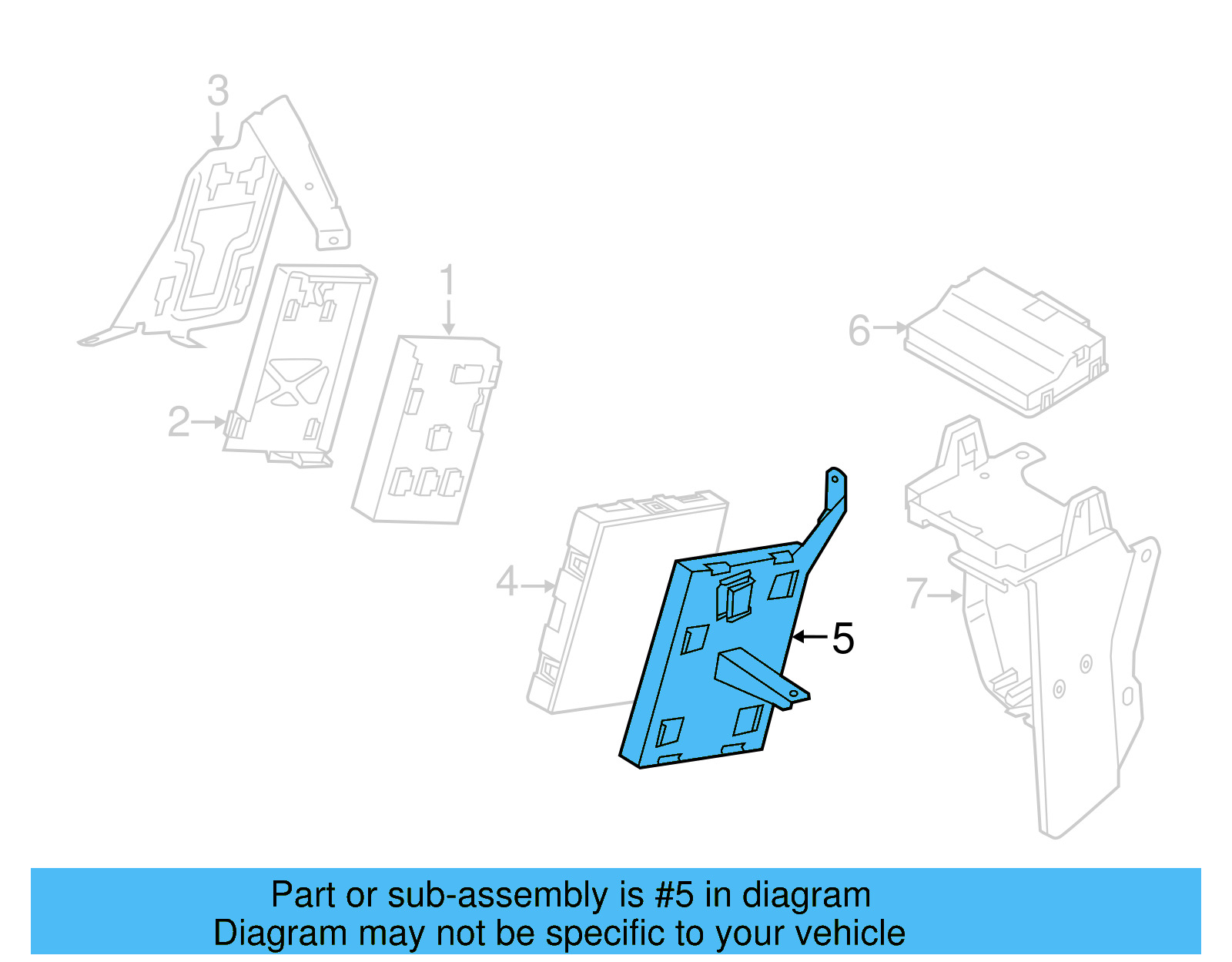 Controller Bracket 7P6-907-372 - View 4