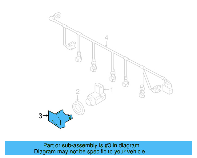 Park Sensor Mount Bracket 7P6-919-494-A - View 10